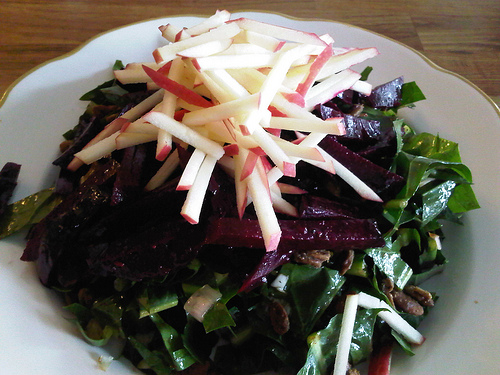 Ensalada con diente de leon