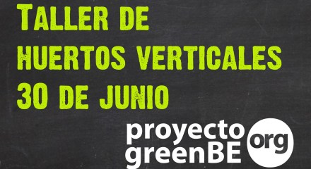 Pizarra taller huertos verticales